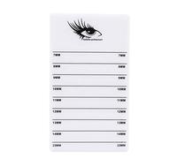 YUMILI Support de plateau de cils de 7 à 15 mm - Panneau acrylique de greffage d'extensions de cils, outil de maquillage (résistant à la colle, bordure lisse, usage Pro/personnel)