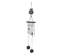 YUMILI Wind Chimes Fashionable Style Resistant Outdoor Pendant Decorated with Iron Animal Pattern for Garden Decoration and Gift Pine Metal 60cm (Owl)