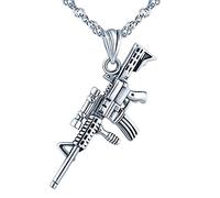 Yumilok Jewelry Collier en argent 925 le pendentif de fusil M416 Unique et à la mode Cadeau parfait pour femme fille