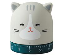 Yumira Minuteur de cuisine en forme de chat - En ABS - 1 à 60 minutes - Pour cuisiner, réunir, jouer, devoirs