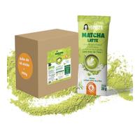 YUMISTA - Matcha Latte Instantané Bio - 48 Sticks Thé Matcha Poudre et Lait d'Avoine Sans Gluten - Thé Vert Matcha Premium en Sachet - Boisson Vegan Onctueuse Rapide Chaude ou Glacée