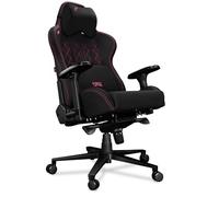 YUMISU 2050 Chaise Gaming Ergonomique - Siège Chaise Ordinateur de Gamer Confortable - Chaises Fauteuil Bureaux - Office Gaming Chair - Velours - 150 kg (Noir/Rose)