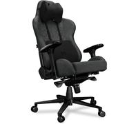 YUMISU 2050 Chaise Gaming Ergonomique - Siège Chaise Ordinateur de Gamer Confortable - Chaises Fauteuil Bureaux - Office Gaming Chair - Velours - 150 kg (Gris/Noir)
