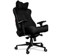 YUMISU 2052 - Chaise de Bureau Gaming - Siège Chaise Ordinateur de Gamer Confortable - Chaises Fauteuil Bureaux - Office Gaming Chair - Cuir synthétique, Velours - 180 kg (Noir)