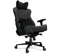 YUMISU 2052 Chaise Gaming Ergonomique - Siège Chaise Ordinateur de Gamer Confortable - Chaises Fauteuil Bureaux - Office Gaming Chair - Velours - 180 kg (Gris/Noir)