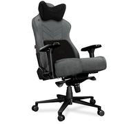YUMISU 2053 Chaise Gaming Ergonomique - Siège Chaise Ordinateur de Gamer Confortable - Chaises Fauteuil Bureaux - Office Gaming Chair - Velours - 150 kg (Gris Clair/Noir)