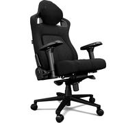 Yumisu 2055 Magnetic Black chaise de bureau, noir, revêtement en tissu, chaise de jeu noire, accoudoirs 4D, coussins magnétiques