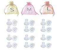 Yummici Embouts Talons Femme Haut Talon protecteurs Talon remplacements petit/moyen/grand, Mnioky High Heel Protectors, Femmes Chaussures Stoppers Couvertures (12 paires) (Transparent)