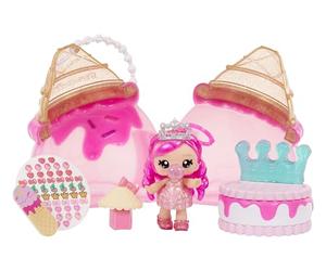 Yummiland Beauty Bag Playset + Lip Gloss Doll - Ice Cream Bag - avec Bianca Bubblegum Exclusive, Vernis + Stickers à Ongles, Manucure, Jeu Poupée, Jeu Cosmétique, Dès 4 Ans