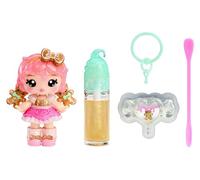 Yummiland x Holiday Lip Gloss Doll - Gigi Gingerbread - Comprend 1 Poupée, Lip Gloss DIY + Porte-Clé, Jeu Cosmétique, Collection Saisonnière, Pour Enfants de 4 Ans et Plus