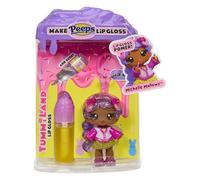 Yummiland x Peeps Lip Gloss Doll - Michelle Mallows - Comprend 1 Poupée, 1 Brillant À Lèvres Parfumé À Faire Soi-Même, 1 Tenue Amovible et 1 Porte-Clés, Convient Aux Enfants de 4 Ans et Plus