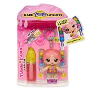Yummiland x Peeps Lip Gloss Doll - Molly Mallows - Comprend 1 Poupée, 1 Brillant À Lèvres Parfumé À Faire Soi-Même, 1 Tenue Amovible et 1 Porte-Clés, Convient Aux Enfants de 4 Ans et Plus
