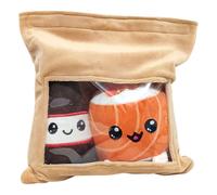 Yummis ensemble des figures en peluche 2 emballe Uramaki & Soya dans le sac à em