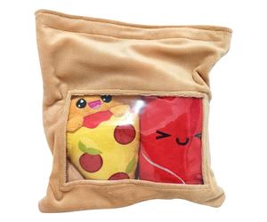 Yummis Together Plush Figures 2 Pack Pizza & Cola in Take Away Bag 21 cm
