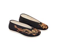 Yummsion Chaussures Traditionnelles,Kung Fu Tai Chi Arts Martiaux Chaussures,Chaussures en Toile Femme Hommes,Unisexe,Confortable,Léger,pour Arts Martiaux Tai Chi,Qi Gong,Kung Fu Wing Chun