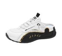 Yummsion Demi-Baskets Mailles Respirante,Chaussures D'ExtéRieur DéContractéEs à Dos Ouvert,Pantoufles De Sport à Enfiler,Gagnez du Temps,Convient pour Shopping,Travail