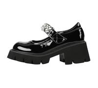 Yummsion Mary Jane Plateforme,Mary Jane Chaussures,Talon Bloc éPais Chunky Chaussures,Plateforme Mary Janes Gothique Lolita,Boucle,DéContractéEs,pour Sorties Ou Tenue Quotidienne,Bureau