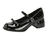 Yummsion Mary Jane Plateforme,Mary Jane,Talon Bloc éPais Chunky Chaussures,Mary Jane Escarpins Petit Talon,Verni,Boucle,Confortables,pour Sorties Ou Tenue Quotidienne,FêTe De Mariage