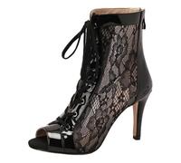 Yummsion Petit Talon Bottes De Danse,Heels Dance Shoes,Talon Heels Danse,Chaussures Heels Dance,Flexible,RéSistantes à l'usure,AntidéRapantes,pour Danse De Salon,Spectacles Et FêTes