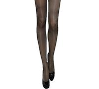 Yummy Bee - Silky Collants Résille Noir - Collant Mariage Blanc - Grande Taille 36-54 (Noir, M)