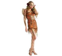 Yummy Bee Woodland Fairy Pixie Robe et ailes Costume pour femme - Adulte Taille XS (34-39) Fée Clochette/Pixie Nymphe Déguisement pour la journée du livre, thème forêt, festivals et Halloween