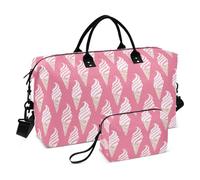 Yummy Ice Cream Peach Decorative Overnight Weekender Bags Sac d'entraînement avec sangle réglable pour yoga Multifonctionnel Bolsa de Mano para ropa de