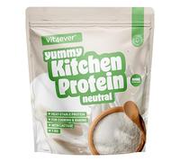 Yummy Kitchen - Protéines pour Cuisiner & Pâtisser - 1000 g de Poudre Protéinée - 82% de Protéines, Résistante à la Chaleur, avec Lactase, Low Carb, Low Sugar, Neutre, sans Gluten & sans Arômes Artif