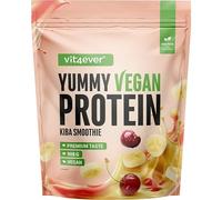 Yummy Vegan Protein Kiba Smoothie - Shake protéiné végétal avec 24,3 g de protéines par portion à base d’isolat de fève avec BCAA et acides aminés - 908 g