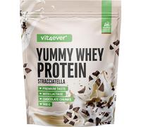 Yummy Whey Protéine Poudre - Glace Stracciatella- Jusqu'à 22,5g de protéine par portion - Premium shake de protéine avec lactase & whey allemande (908g)