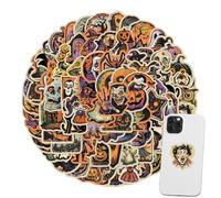 Yumneo Autocollants vintage pour Halloween, autocollants graffitis imperméables - Jouets d'horreur pour , voitures, tasses, fêtes, bagages, murs, portes, bouteilles d'eau, ordinateurs portables