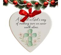 Yumneo Ornements en forme de cœur pour arbre de Saint-Valentin | Artisanat romantique en céramique | Décorations pour arbre de Saint-Valentin | Pour âmes sœurs, femmes, hommes, enseignants, famille