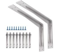 YUMORE Lot de 2 supports de comptoir robustes 400x250x50 mm, 5mm thick