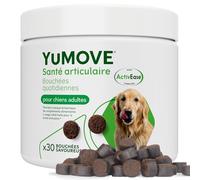 YuMOVE Arthrose Chien pour Chiens Adultes 5 à 8 Ans - 30 Bouchées - Formule Avancée avec 150mg de Complexe ActivEase par Bouchée - Moule Verte, Oméga-3, Glucosamine Quotidienne Soutien Articulation