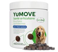 YuMOVE Arthrose Chien pour Chiens Seniors 8+ Ans 60 Bouchées - Formule Avancée avec 150mg de Complexe ActivEase par Bouchée + Huile de Poisson - Moule Verte & Oméga-3 Quotidienne Soutien Articulation