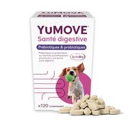 YuMOVE Pré et Probiotique Chien 120 Comprimés - 200M+ Bactéries Probiotiques E. faecium & Complexe ActivBio avec Bêta-Glucanes - Probiotiques Flore Intestinale Chien pour Une Meilleure Digestion