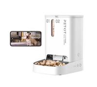 Petkit Distributeur de croquettes automatique YumShare Dualhopper connecté double avec caméra 5L Blanc