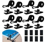 YumSur Enrouleur de piscine - Bandes de fixation - Accessoires de fixation et pinces pour système d'enroulement mobile - Film solaire mobile pour bâches de piscine