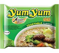 Yumyum Nouilles Instantanées aux Légumes, Soupe de Nouille saveur Légume 60g (Pack de 10 sachets)