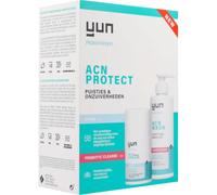 Yun ACN Protect Crème Visage Flacon 50ml + Prebiotic Nettoyant Visage Purifiant Flacon Pompe 150ml
