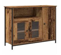 YUN@Buffet Bas, Bahut, Armoire, Commode, Sidebord, en bois vieux 100x35x75 cm, en - bois d'ingénierie @3998@