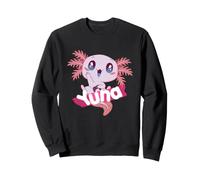 Yuna - Joli prénom de Fille avec Un Axolotl Mignon Sweatshirt