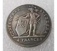 YunBest 1814 Pièce de Monnaie de Franc Suisse - 4 pièces de Monnaie de Franken - Pièce de Monnaie commémorative Non circulée - Découvrez l'histoire des pièces de Monnaie BestShop