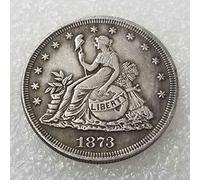 YunBest 1873 American Liberty Morgan Dollars - Excellentes pièces américaines américaines - Cadeau commémoratif - Grande découverte de l'histoire des pièces BestShop