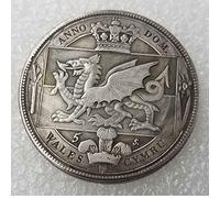 YunBest - Ancienne pièce de monnaie galloise britannique commémorative de 1887, non circulante