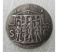 YunBest Ancient Coin Collecting - Pièce de Monnaie du Roi Philosophe - Pièce de Monnaie Romaine Antique - Pièce de Monnaie en Argent BestShop