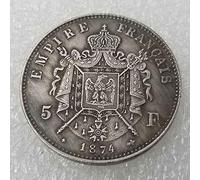 YunBest Pièce commémorative de 1874 France Napoléon - Pièce ancienne de France non circulée - Pièces de la Grande France - Découvrez l'histoire des pièces BestShop