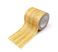 YunBey Faux Bois Grain Contact Papier Réaliste Meuble Papier Auto-Adhésif (5.7cm*4.57m) Beige