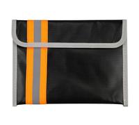 YunBey Pochette Ignifuge Noir Sacs Anti-feu et Etanche avec Fermeture à Glissière et Velcro Scellé Pochette Document pour Conserver Objets de Valeu Passeports