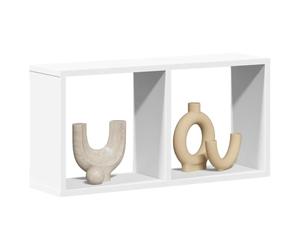 YunCangg Armoire murale, 60 x 16 x 30 cm, blanche, en matériau à base de bois, armoire suspendue pour salon, chambre à coucher, cuisine, espace de rangement pratique, peu encombrante