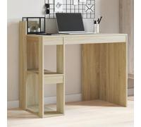 YunCangg Bureau en chêne Sonoma - 103,5 x 56,5 x 94 cm - Table de travail compacte avec espace de rangement et tiroir - Peu encombrant - Pour bureau, maison, chambre d'enfant - Ergonomique